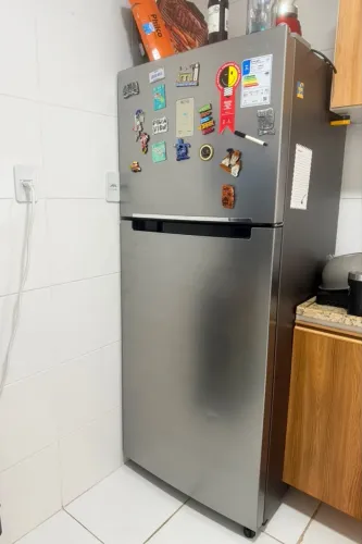 Geladeira Samsung Frost Free Inverter - Inox Prata