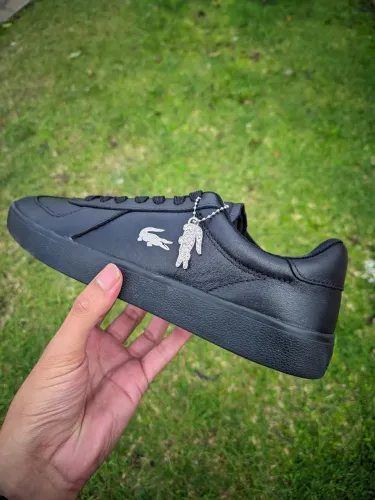 Tênis Lacoste Baseshot pro em couro premium - NF Lacoste (novo)