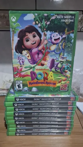 Lote com 10 Dora Rainforest Rescue Xbox One e serie X novos lacrado Revenda