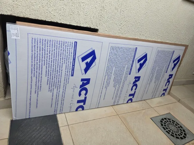 Chapa Policarbonato alveolar 6mm 76x200cm