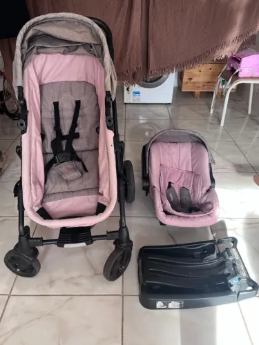 Carrinho Bebê Cosco travel poppy trio