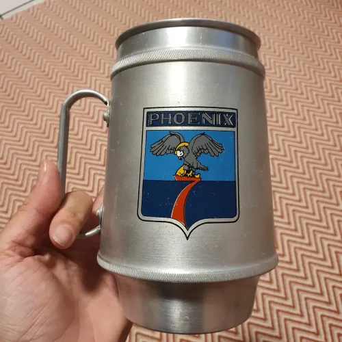 Caneca Metalica de chopp com isolamento térmico 1970 a 2000