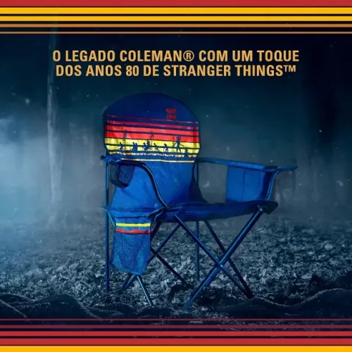 Cadeira Dobrável com Cooler Coleman Stranger Things