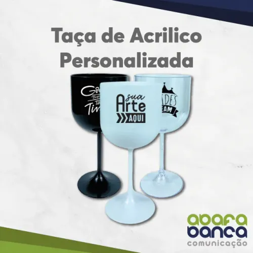Taça de Gin Acrilico Personalizado 10 unids