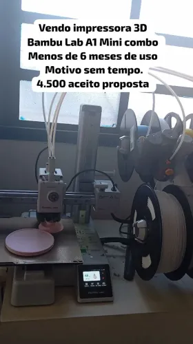 Impressora 3D bambú lab A1 Mini combo
