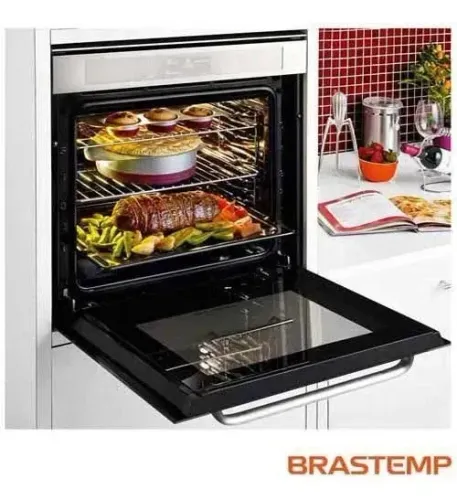 Forno Elétrico Brastemp De Embutir 67l Inox 220v Bo260arbna