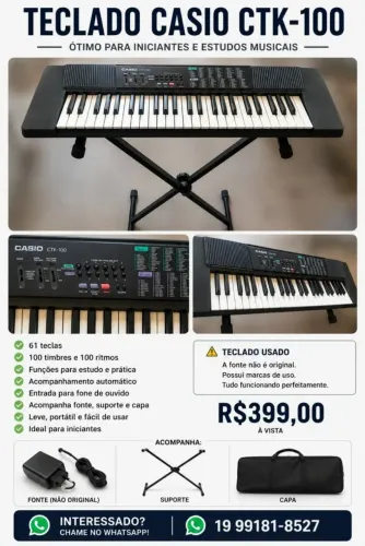 Teclado Casio CTK-100