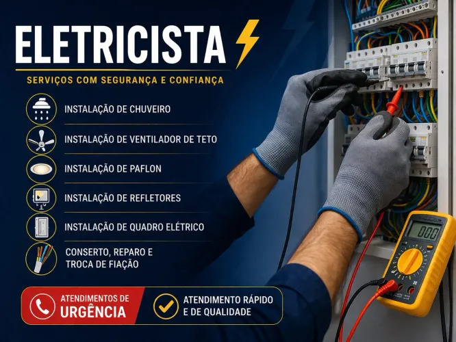 Eletricista disponível em BH e região 