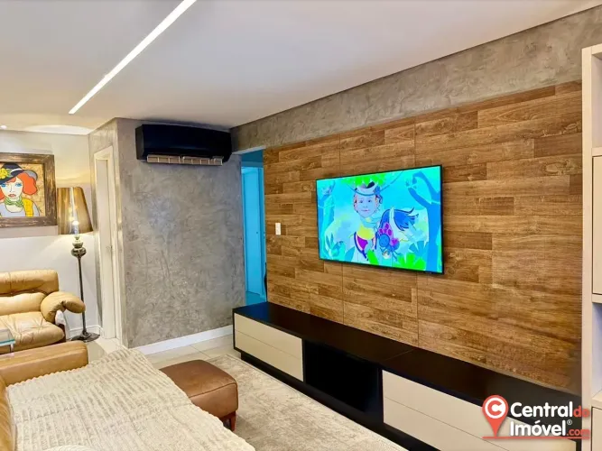 Apartamento mobiliado para locação com 2 suítes a 250m da praia em Balneário Cam