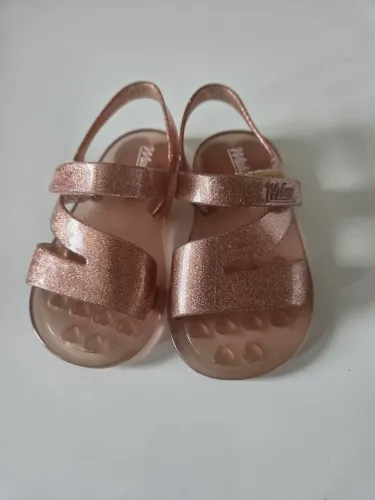 Sandália Mini Melissa Cosmic Sandal Rosa Glitter - Tamanho 20/21 (Perfeito Estado)