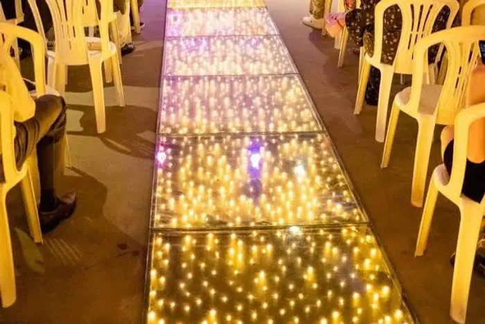 Passarela para casamento e eventos.