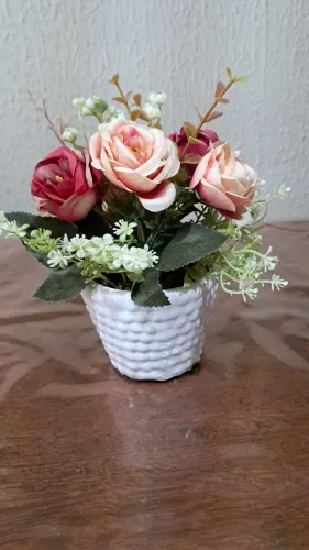 Vasos flores artificiais
