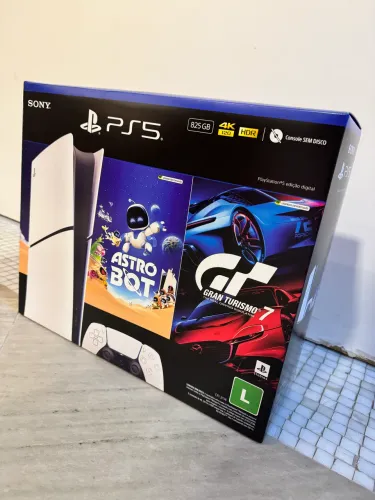 PlayStation 5 Digital, 825GB, 1 Controle, 2 jogos na caixa