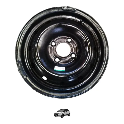 Roda Ferro 14 C3 Citroen 2004 A 2011 Preto
