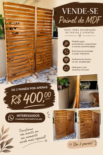 Vendo painel de mdf