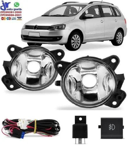 Kit Farol De Milha Spacefox 2010 2011 2012 2013 Auxiliar Neblina