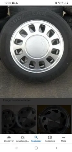 Roda aro 14 Ford Versalhes Prata 4x100 original 