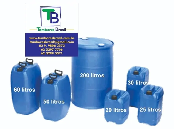 Bombonas tampa fixa usadas e novas