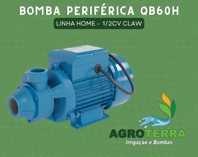Bomba de água Periférica 1/2cv QB60h Claw 127v