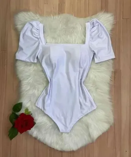 Body manga curta princesa preto, branco ,rosa ,púrpura.tam único 