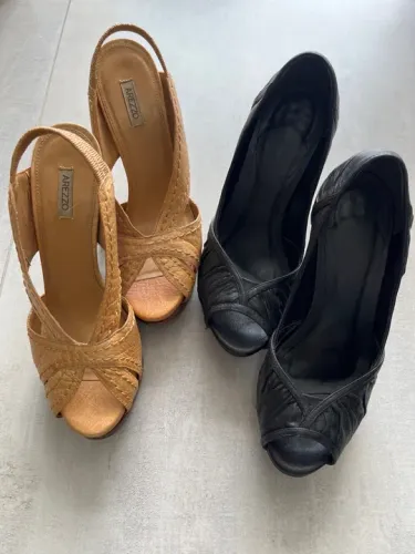 Conjunto 2 peep toes