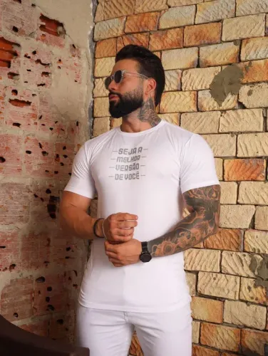 Camiseta Branca - Seja a Melhor Versão de Você