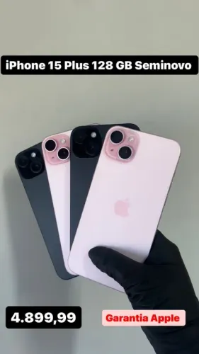 Up- Iphone 15 plus - Seminovo - Com garantia apple - nota fiscal