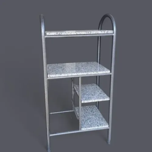 Fruteira Dupla Tubular Prateleria Pedra Granito 2 Cestos. Produto Novo Direto de Fábrica.