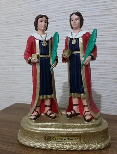 Cosme e Damião em borracha