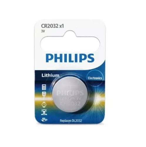 BATERIA PILHA BOTÃO CR2032 3V PHILIPS