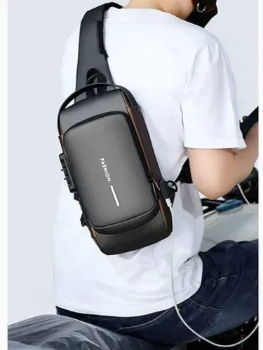 Bolsa Transversal Anti Furto Impermeável
