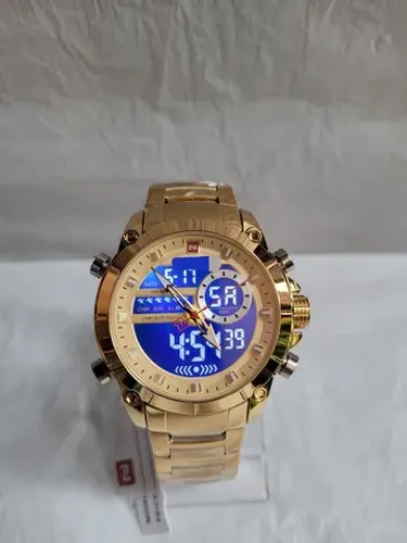 Relógio de luxo dourado100%original parcelamos em 18x no cartão entrega grátis 