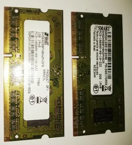 4 memórias  DDR3 pra  notebook 