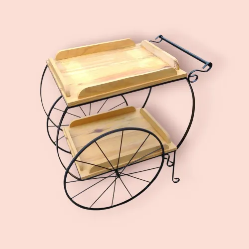 Carrinho de chá vintage para decoração