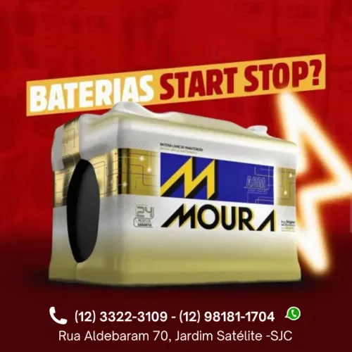 Bateria AGM Moura - Star -Stop - Loja São José dos Campos