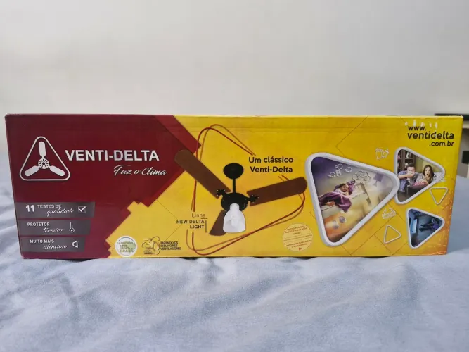 Ventilador de teto VENTI-DELTA. Novo!