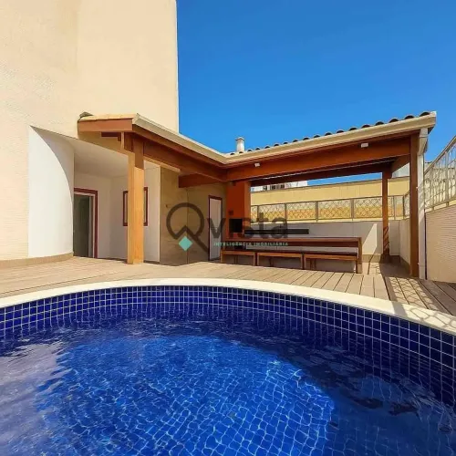 Cobertura / Penthouse com piscina e churrasqueira à venda na Asturias no Guarujá | QVista 