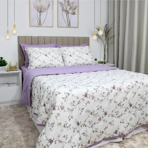Cobre Leito cama casal Lavanda