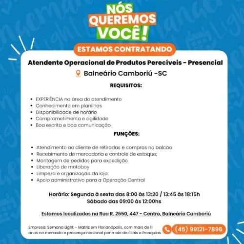 ATENDENTE OPERACIONAL - BC