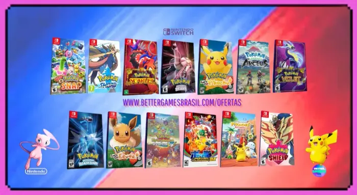Pokemon ZA Brilliant Eevee Violet Legend Arceus Sword Shield Pikachu Pearl Nintend Scarlet