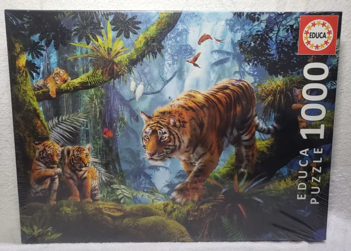 Quebra-cabeça Tigres na Árvore 1000 peças Educa Puzzle
