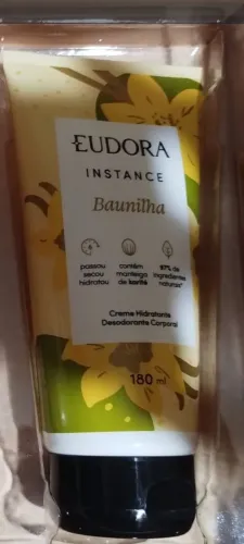 Creme Hidratante Desodorante Corporal Eudora Instance Baunilha