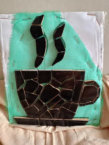 Apliques em mosaico para parede