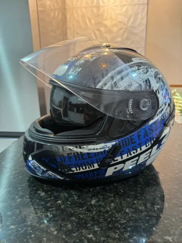 CAPACETE PELLS COM VISEIRA INTERNA