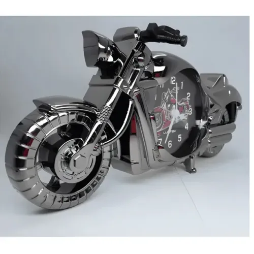 Relógio De Mesa Despertador Decorativo Em Forma De Motocicleta 