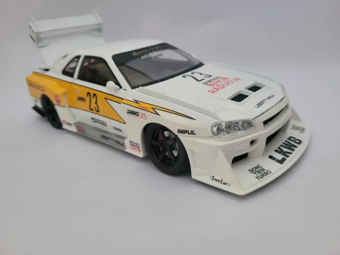 Nissan skyline r34 liberty walk 1/24