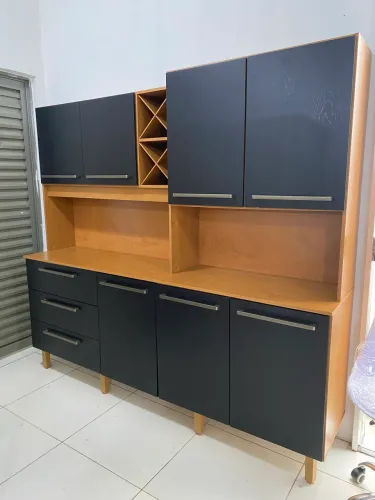 Armário de Cozinha Preto