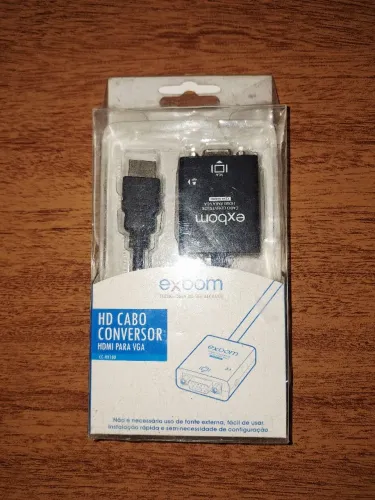 Cabo conversor HDMI para VGA