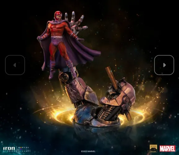 Magneto Vs Sentinel Deluxe Iron Studios Exclusivo