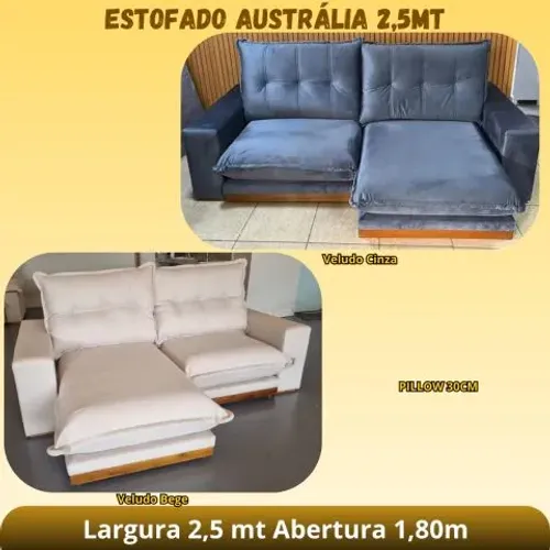 ESTOFADOS 2 MODULOS 2,5MT AUSTRÁLIA